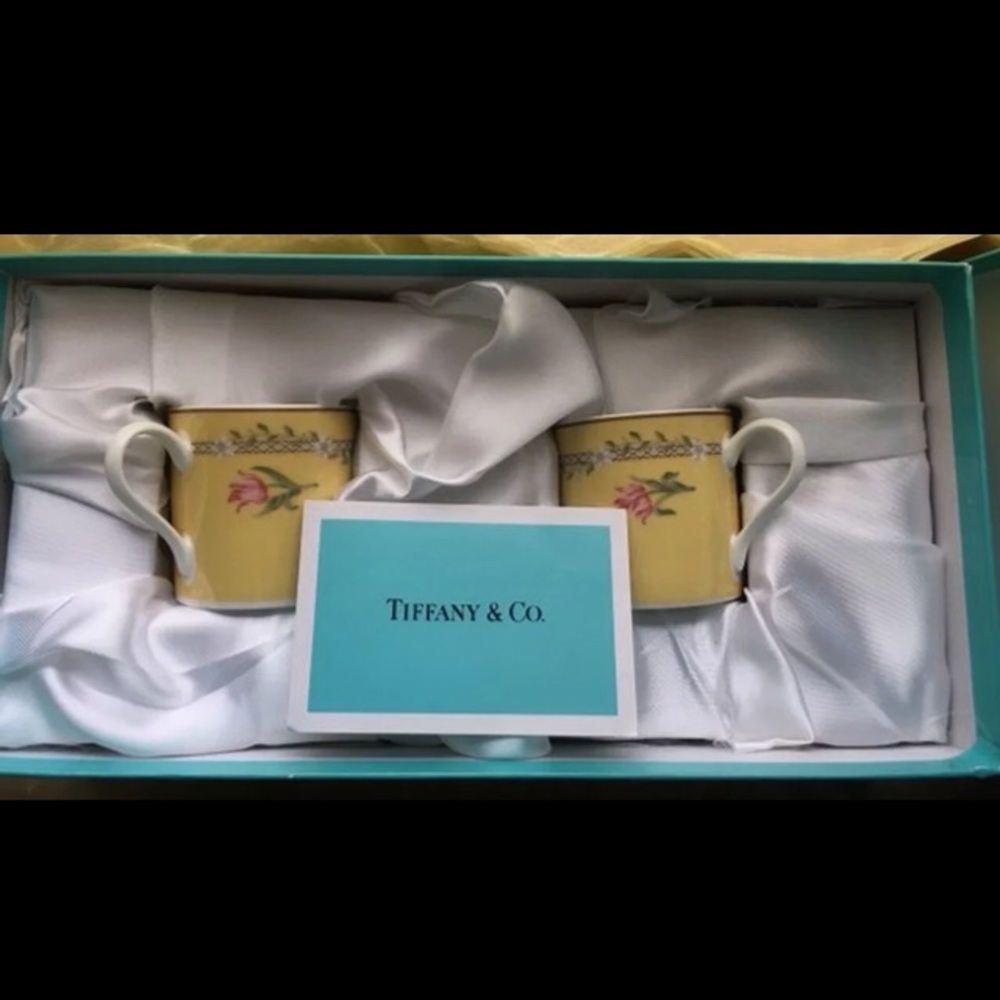 TIFFANY & CO. Espresso Cups & Saucers
